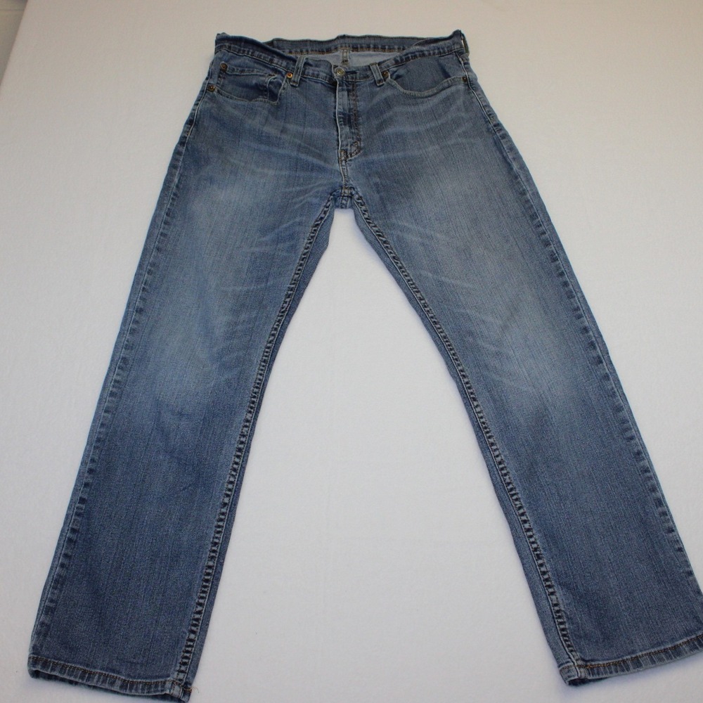 Levis 559 Relaxed Straight Jeans Mens 34x30 (ACTUAL 34x28.5) Blue Denim